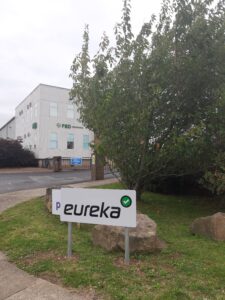 Eureka sign at head office